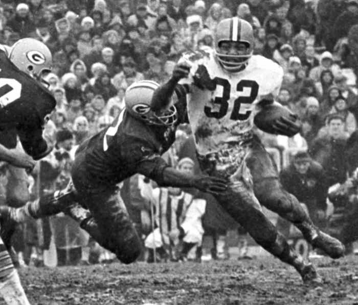 Jim Brown is the not only the greatest running back in Browns history, he's also the greatest running back in NFL history. 